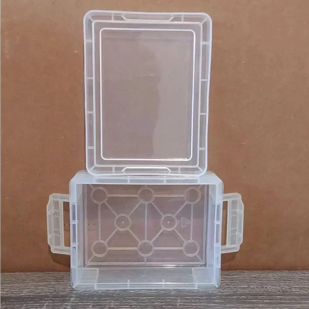 Football Trading Cards Plastic Container with snap lids lot of 10